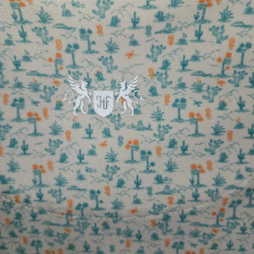 Hickey Freeman Mens Polo Shirt M/M Desert Cactus Print Short‎ Sleeve Golf